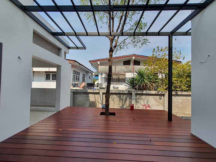 wood terrace outdoor area