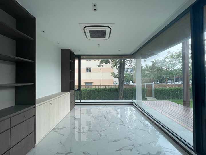 working room with marble floor