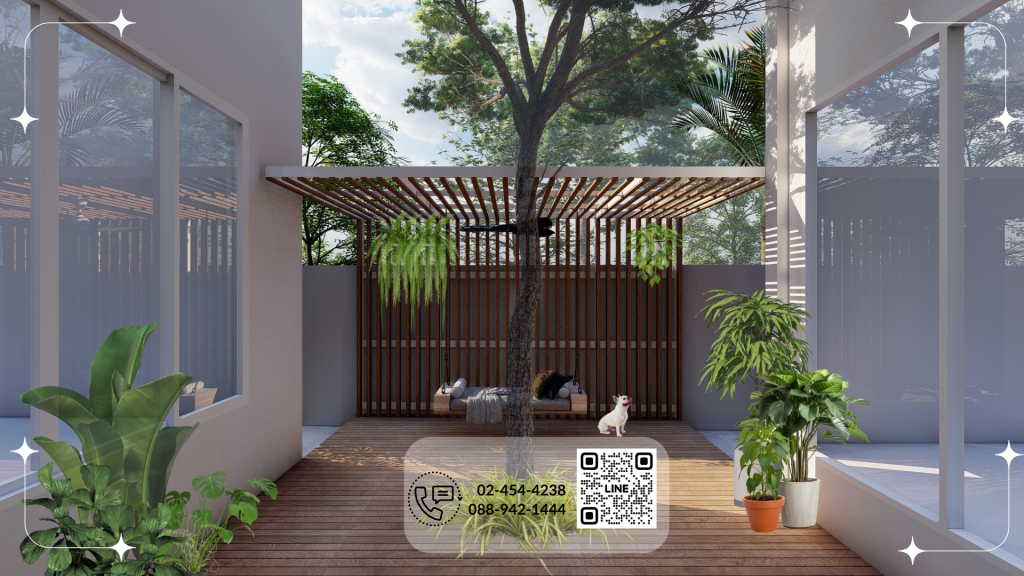courtyard idea with swing