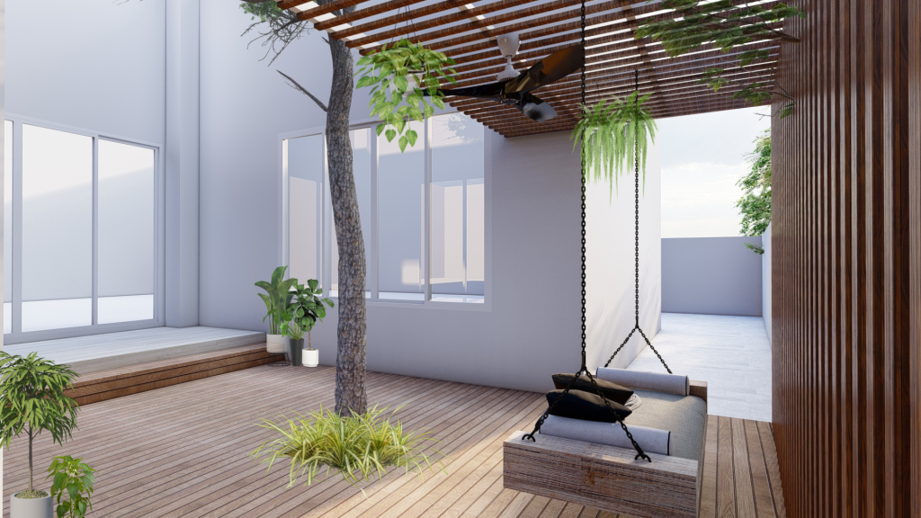 courtyard in house
